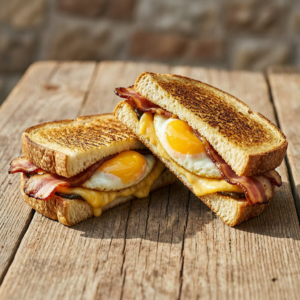 bacon egg cheese toastie Sheilaz Kitchen