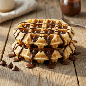 two chocolate chip waffles Sheilaz Kitchen